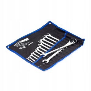 KLUCZE PŁASKO-OCZKOWE ZESTAW NAC-SP-14-EL 14 KLUCZY W ETUI ROZMIAR 10-24