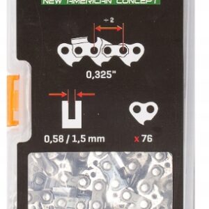 Łańcuch NAC 50cm/20" 325' /1,5 mm 76 ogniw | Pełne dłuto