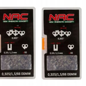 2x Łańcuch NAC 40cm/16" 325' /1,5 mm 66 ogniw