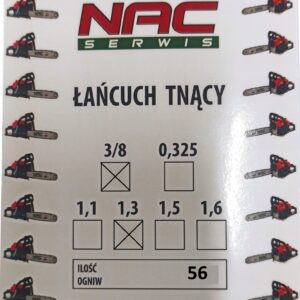 Łańcuch NAC 3/8' 1,3 mm 56 ogniw