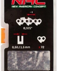 Łańcuch NAC 45cm 18" 325' 1,5 mm 72 ogniwa | Pełne dłuto