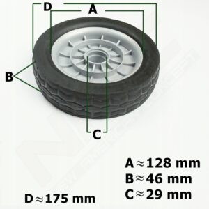 KOŁO PRZEDNIE 7" (SREBRNE) LS56-196-JR LS50-159-JR2