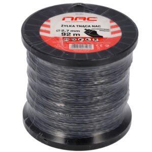Żyłka tnąca NAC dwuwarstwowa, skręcona 2,7 mm x 92 m - szpula rolka do kosy
