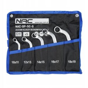 Klucze oczkowe NAC 10-19mm pomp rozrusznika 5szt NAC SP-5C-S